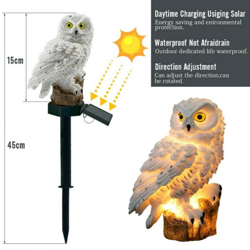Garden Owl Solar Powered LED Lights